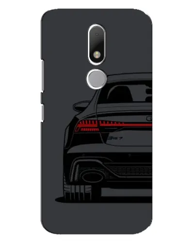 Чехол для Motorola Moto M с картинкой «Задняя часть Audi — арт»