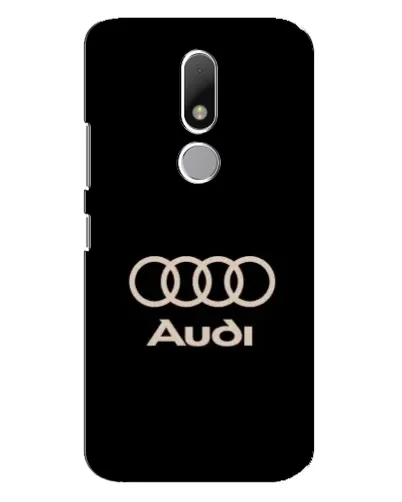 Чехол для Motorola Moto M с картинкой «Audi — золотой логотип»