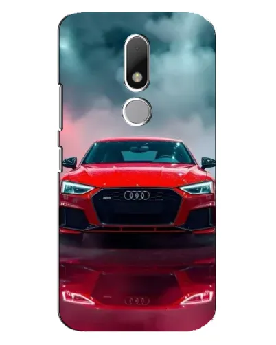 Чехол для Motorola Moto M с картинкой «Audi RS — красный стиль»