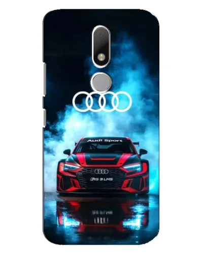 Чехол для Motorola Moto M с картинкой «Audi Sport — неон»