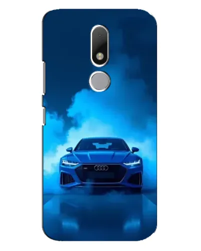 Чехол для Motorola Moto M с картинкой «Audi — голубая энергия»