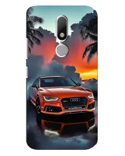 Чехол для Motorola Moto M с картинкой «Audi — закат»