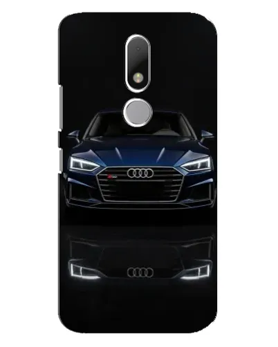 Чехол для Motorola Moto M с картинкой «Audi — ночное отражение»