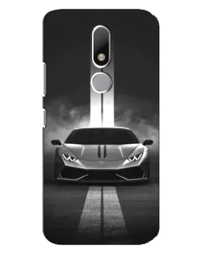 Чехол для Motorola Moto M с картинкой «Lamborghini симметрия дорог»