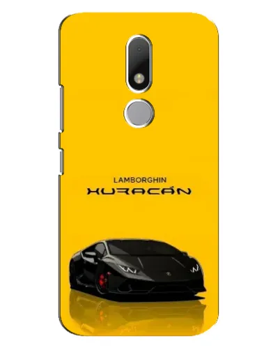 Чехол для Motorola Moto M с картинкой «Lamborghini Huracan черный»