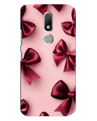 Чехол для Motorola Moto M с картинкой «Бордовый атлас»