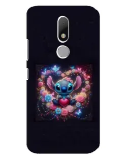 Чехол для Motorola Moto M с картинкой «Stitch в цветах» Чехол для Motorola Moto M с картинкой «Stitch в цветах»