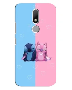 Чехол для Motorola Moto M с картинкой «Stitch и Angel Love» Чехол для Motorola Moto M с картинкой «Stitch и Angel Love»