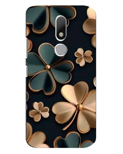 Чехол для Motorola Moto M с картинкой «Клевер в золоте»