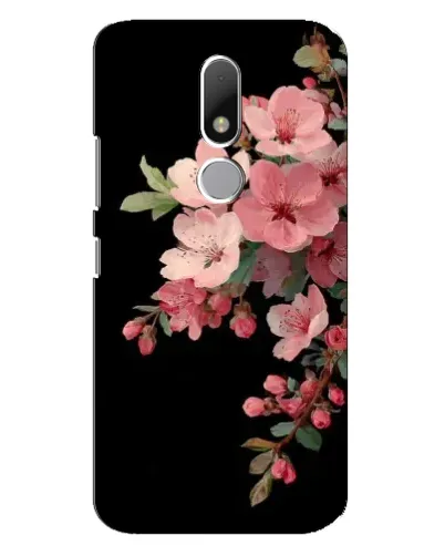 Чехол для Motorola Moto M с картинкой «Розовая ветка сакуры»