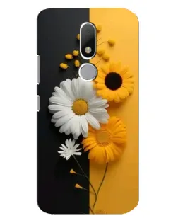 Чехол для Motorola Moto M с картинкой «Подсолнух и ромашка»