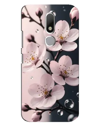 Чехол для Motorola Moto M с картинкой «Нежная сакура и капли» Чехол для Motorola Moto M с картинкой «Нежная сакура и капли»