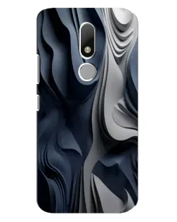 Чехол для Motorola Moto M с картинкой «Объемные синие складки» Чехол для Motorola Moto M с картинкой «Объемные синие складки»