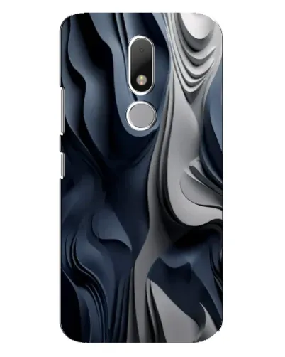 Чехол для Motorola Moto M с картинкой «Объемные синие складки» Чехол для Motorola Moto M с картинкой «Объемные синие складки»