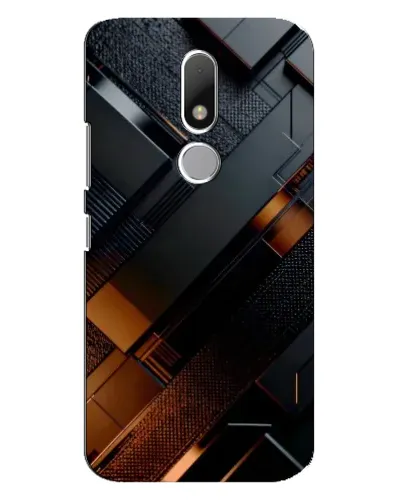Чехол для Motorola Moto M с картинкой «Черные геометрические блоки» Чехол для Motorola Moto M с картинкой «Черные геометрические блоки»