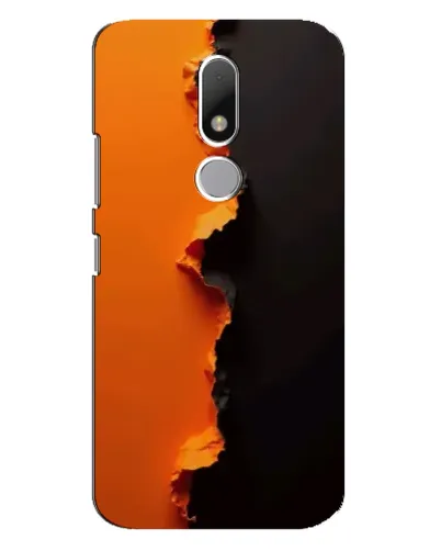 Чехол для Motorola Moto M с картинкой «Оранжевый разлом» Чехол для Motorola Moto M с картинкой «Оранжевый разлом»