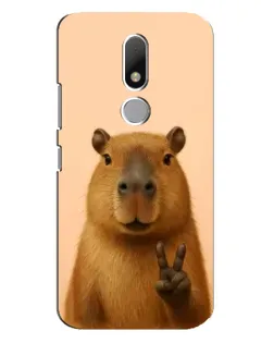 Чехол для Motorola Moto M с картинкой «Капибара виктория» Чехол для Motorola Moto M с картинкой «Капибара виктория»