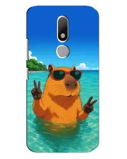 Чехол для Motorola Moto M с картинкой «Морская капибара» Чехол для Motorola Moto M с картинкой «Морская капибара»