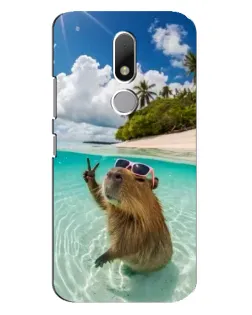 Чехол для Motorola Moto M с картинкой «Капибара на море» Чехол для Motorola Moto M с картинкой «Капибара на море»