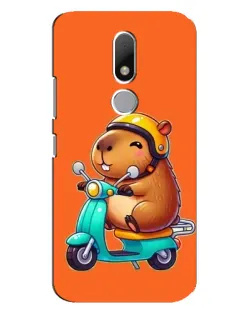 Чехол для Motorola Moto M с картинкой «Капибара на скутере» Чехол для Motorola Moto M с картинкой «Капибара на скутере»