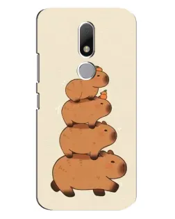 Чехол для Motorola Moto M с картинкой «Башня из капибар» Чехол для Motorola Moto M с картинкой «Башня из капибар»