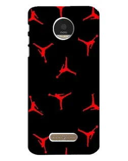 Чехол для Motorola MOTO Z Play с картинкой «Jordan Red Pattern»