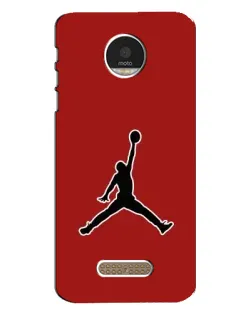 Чехол для Motorola MOTO Z Play с картинкой «Jordan Red Back»