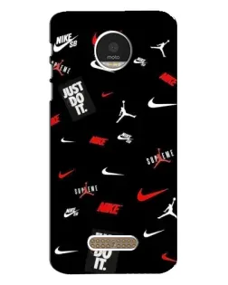 Чехол для Motorola MOTO Z Play с картинкой «Nike Mix Pattern»
