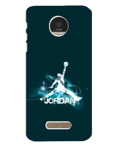 Чехол для Motorola MOTO Z Play с картинкой «Jordan Blue Fire» Чехол для Motorola MOTO Z Play с картинкой «Jordan Blue Fire»