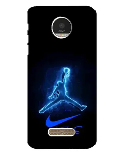 Чехол для Motorola MOTO Z Play с картинкой «Jordan Neon Blue» Чехол для Motorola MOTO Z Play с картинкой «Jordan Neon Blue»