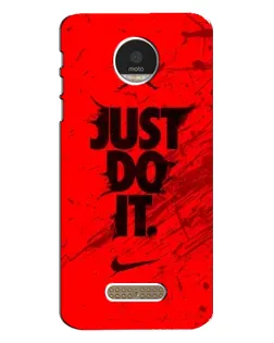 Чехол для Motorola MOTO Z Play с картинкой «Nike Just Do It»