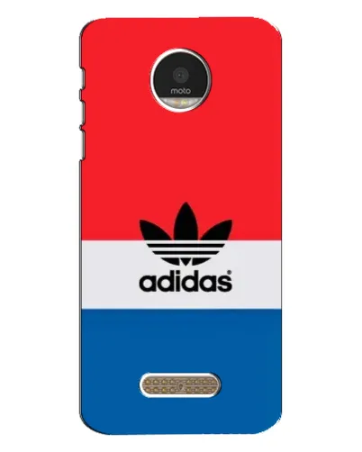 Чехол для Motorola MOTO Z Play с картинкой «Ретро блоки Adidas»