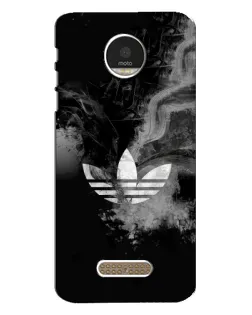 Чехол для Motorola MOTO Z Play с картинкой «Абстрактный дым Adidas»