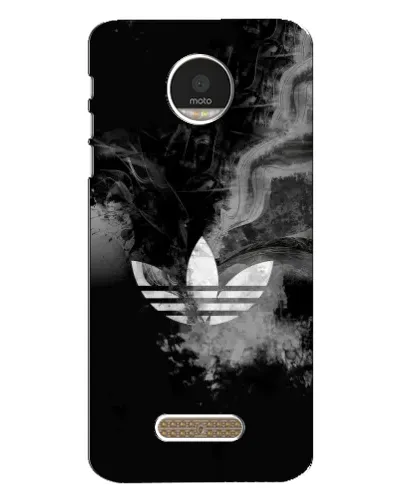 Чехол для Motorola MOTO Z Play с картинкой «Абстрактный дым Adidas»