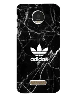 Чехол для Motorola MOTO Z Play с картинкой «Белый мрамор Adidas»