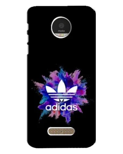 Чехол для Motorola MOTO Z Play с картинкой «Взрыв красок Adidas»