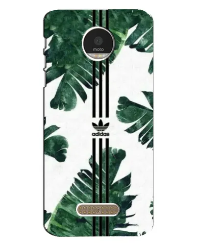 Чехол для Motorola MOTO Z Play с картинкой «Пальмовые листья адидас»