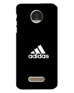 Чехол для Motorola MOTO Z Play с картинкой «Черная классика Adidas»