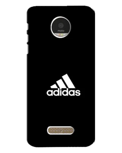 Чехол для Motorola MOTO Z Play с картинкой «Черная классика Adidas»