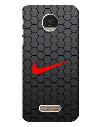 Чехол для Motorola MOTO Z Play с картинкой «Nike — карбоновая сетка»