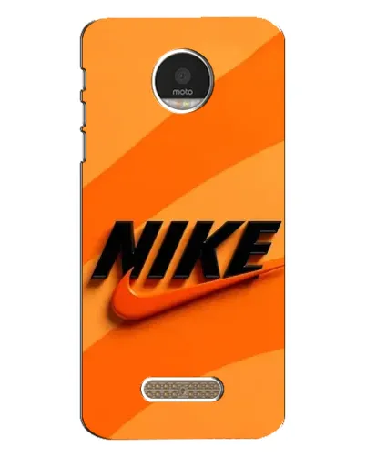 Чехол для Motorola MOTO Z Play с картинкой «Оранжевый драйв Nike»