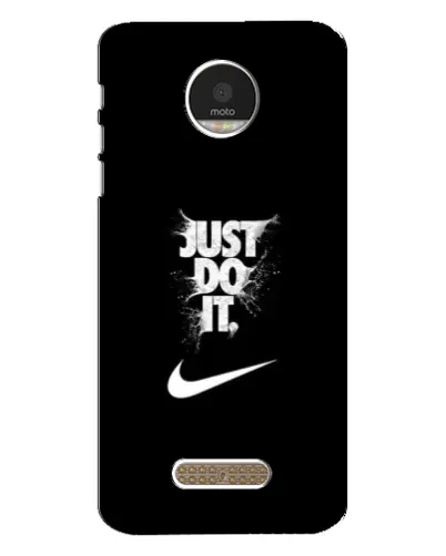 Чехол для Motorola MOTO Z Play с картинкой «Текстовый принт Nike»