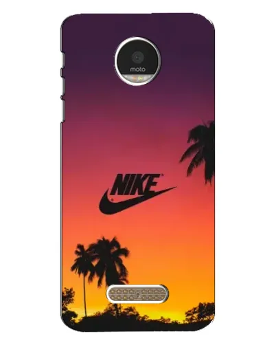 Чехол для Motorola MOTO Z Play с картинкой «Nike на закате солнца»