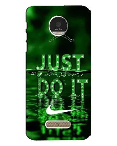 Чехол для Motorola MOTO Z Play с картинкой «Зеленый неоновый Nike»