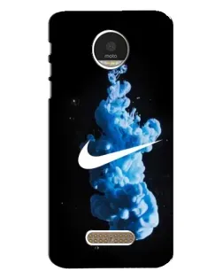 Чехол для Motorola MOTO Z Play с картинкой «Nike и синий дым» Чехол для Motorola MOTO Z Play с картинкой «Nike и синий дым»
