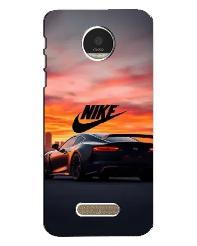 Чехол для Motorola MOTO Z Play с картинкой «Nike и суперкар»