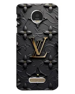 Чехол для Motorola MOTO Z Play с картинкой «Кожаная текстура LV»
