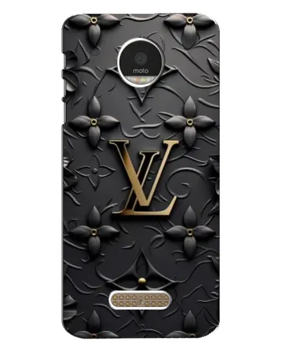 Чехол для Motorola MOTO Z Play с картинкой «Кожаная текстура LV»
