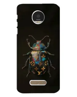 Чехол для Motorola MOTO Z Play с картинкой «LV — мраморный принт»