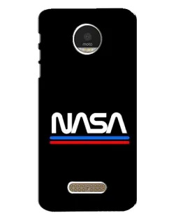 Чехол для Motorola MOTO Z Play с картинкой «NASA — классика Red Blue» Чехол для Motorola MOTO Z Play с картинкой «NASA — классика Red Blue»